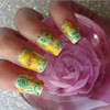 Yellow Flower Nail Foil