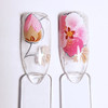 Pink Flower Nail Art Transfer Foil