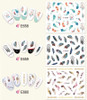 11pc Boho Feather  Nail Stickers