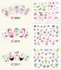 11pc Tropical Holiday Nail Stickers