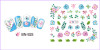 12pc Flowers Water Decals