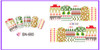 12pc Christmas Nail Wraps Water Decals