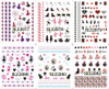 11pc Alice in Wonderland Water Decals