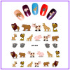 6pc Animal Profile Water Decals