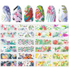 Water Decal nail art stickers -Flower Wrap