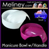 manicure spa bowl with handle