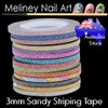 3mm Sandy Glitter Striping tape