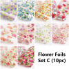 Flower Nail Art Foils