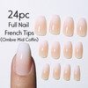 24pc Long Full Nail French Tips