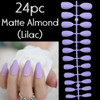 24pc matte almond full cover Press on nails