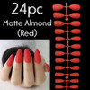 24pc Matte Almond Nails