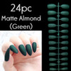 24pc matte almond full cover Press on nails