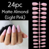 24pc matte almond full cover Press on nails