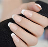 24pc Mid Coffin french nail tips full cover press on nails