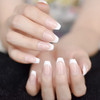24pc Mid Coffin french nail tips full cover press on nails