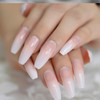24pc Long Ombre Coffin Full Cover Press on Nails