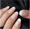 24pc Oval French Nail Tips Full Cover Press on Nails