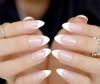 24pc Almond French Nail Tips Full Cover Press on Nails
