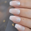 24pc Glitter Ombre Mid Coffin Nails
