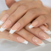 24pc French MT Coffin Full Cover Press on nails