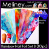Rainbow Nail Foil Set B