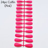 24 matte coffin full cover Press on nails