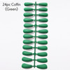 24pc Matte Coffin Nails