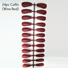 24pc Matte Coffin Nails