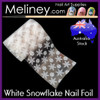 White Snowflake Nail Foil