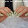 24pc Matte Mid Coffin full cover press on nails
