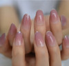 24pc mauve ombre mid oval full cover Press on nails