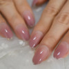 24pc mauve ombre mid oval full cover Press on nails