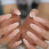 24pc Edge French Coffin Full Cover Press on Nails