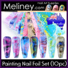 painting nail foil set