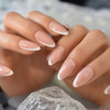 24pc Side French Almond French Tips
