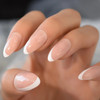 24pc Side French Almond French Tips