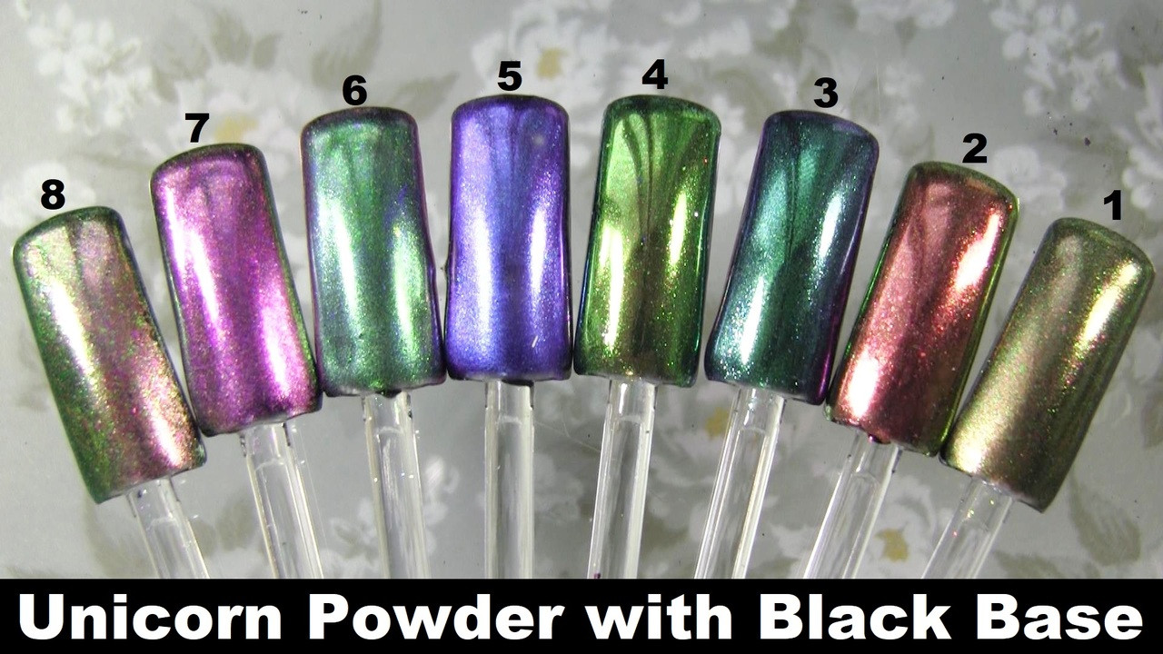 Gel Polish | Manicure Supply | Beautilux Aurora Unicorn Mirror Powder with  Sponge Stick | High Light Nail Powder | TF-04