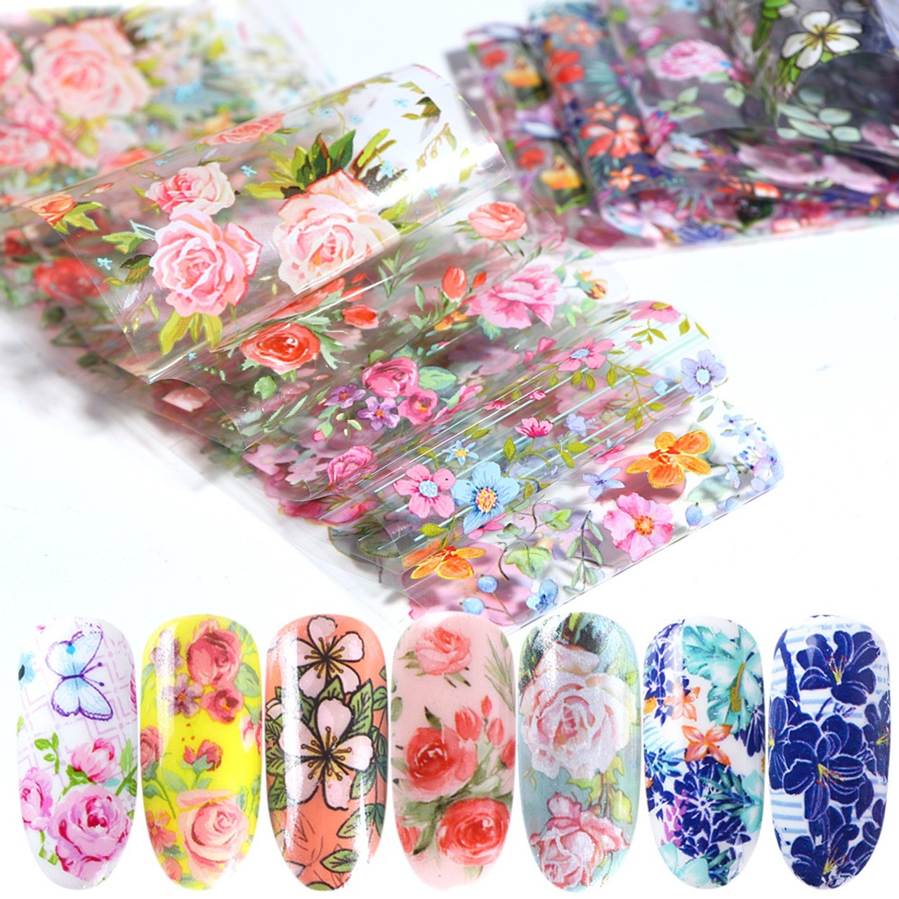 Flower Nail Art Transfer Foil