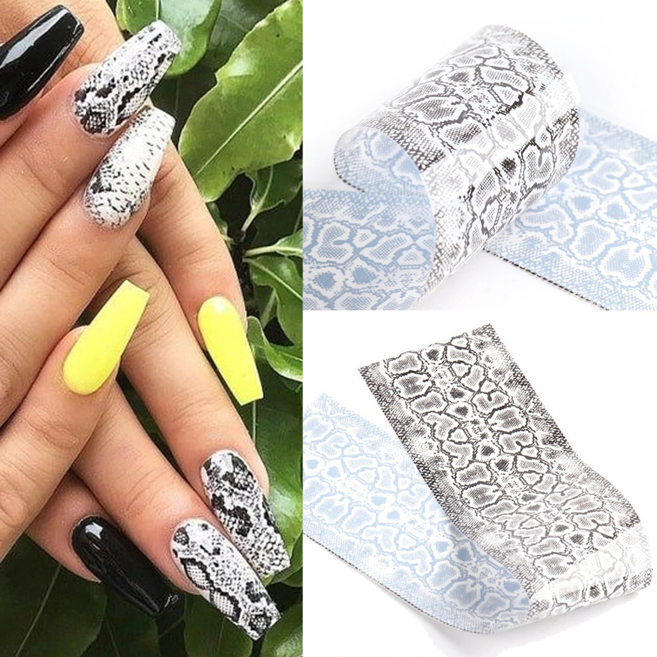 Snake Skin Nail Foils Set