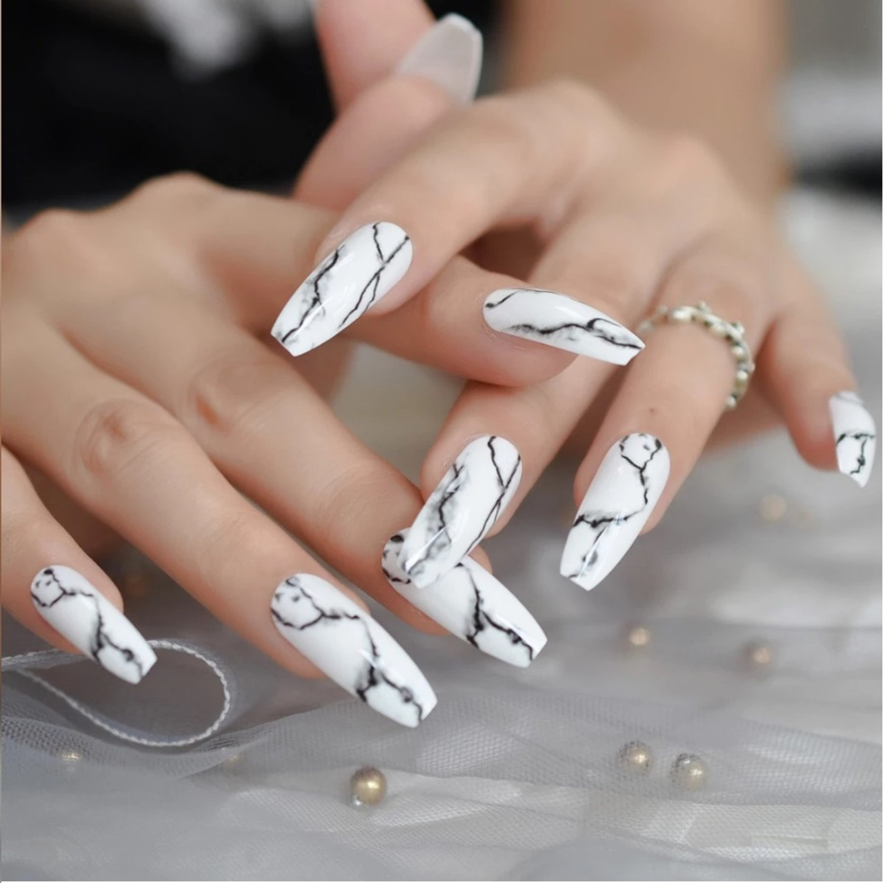 Amazing Nail Extension Designs for Brides-to-Be!