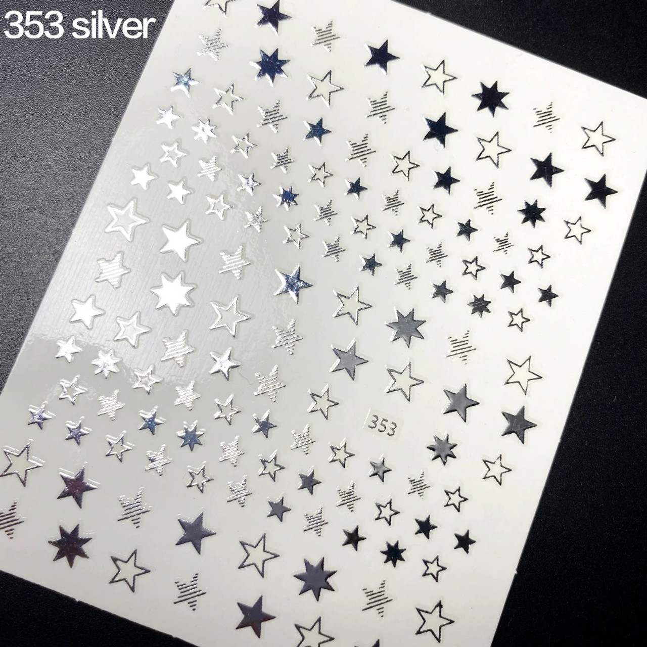 Meteor Stars Heart Colorful Star Rhinestone Crystal 3D Nail Art Stickers  XF209