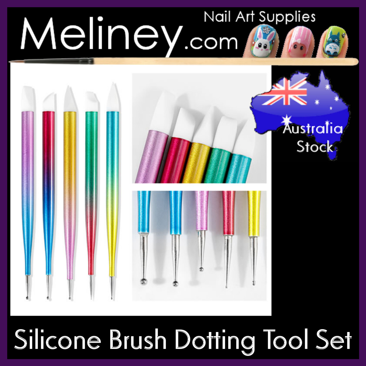 Amazon.com: FULINJOY 5PCS Dotting Pens with 3 PCS Nail Painting Brushes,  Nail Art Design Tools : Beauty & Personal Care