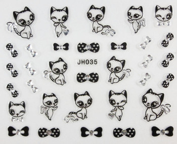 RS Bow Cat Sticker JH035