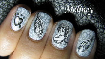 angel and wings nail stickers