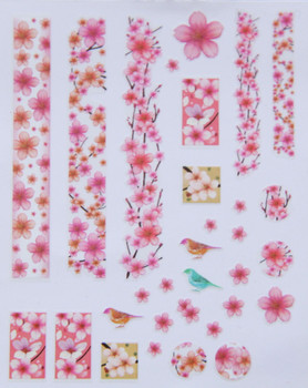 cherry blossom nail stickers