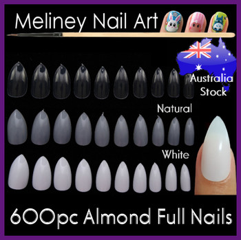 Almond oval stiletto pointy full cover nail tips
