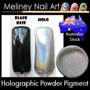 holographic powder pigments for nail art