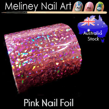 Pink Nail Art Transfer Foil