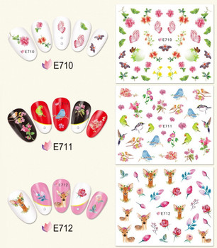 11pc Forest Animals Nail Stickers