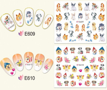 11pc Dogs Nail Stickers